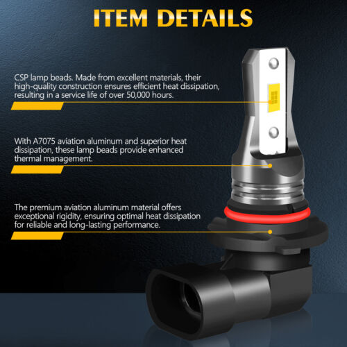 For Ford F 150 2004-2014 Super Bright CSP LED Fog Light Bulbs High Power Lamp 2X - Picture 8 of 10