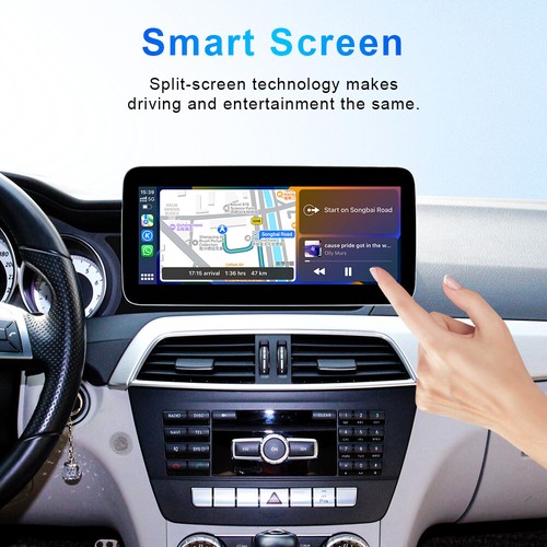 Radio estéreo automática GPS para automóvil Android de 10,33"" navegación Carplay para Benz Clase C 2011-14 - Imagen 4 de 12