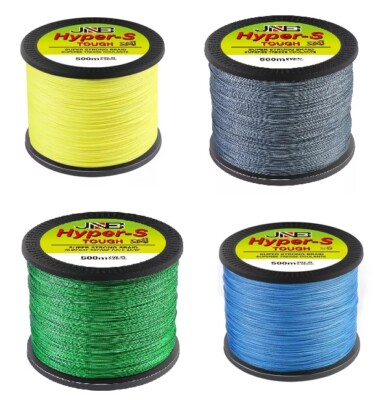 JNB Hyper-S Tough x4 Geflochtene Angelschnur 500 m 4 Farben NEU&OVP!!!