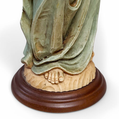 Vintage Italian Madonna & Child Jesus Statue 12.5” Christian Religious Sculpture - Picture 7 of 13