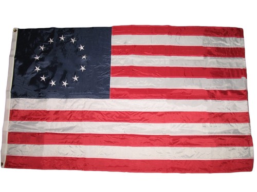 3x5 Embroidered Betsy Ross USA American 210D-S Sewn Nylon Flag 3'x5' Made in USA - Picture 2 of 6