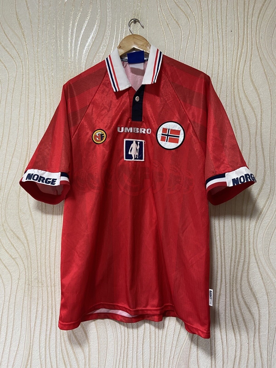 NORWAY 1998 1999 HOME FOOTBALL SHIRT SOCCER JERSEY UMBRO sz