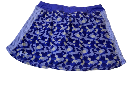 Under Armour Girl's Printed Play Up Golf Skirt W/Inner Short, Purple Ice, XL - Picture 3 of 8