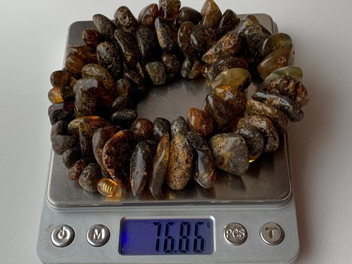 Natural Vintage Amber Beads Antique Baltic Old Necklace 78,76 gr - Picture 6 of 7