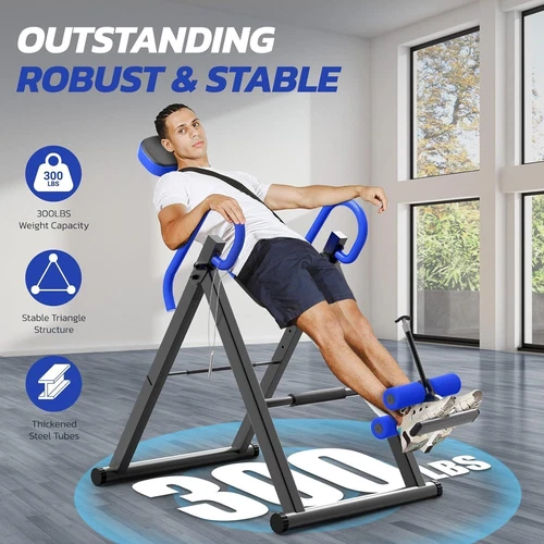 300lbs Heavy Duty Gravity Inversion Table Back Therapy Fitness Inverter Machine - Picture 26 of 40