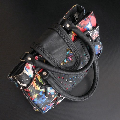 Bolso Mujer Mariposa Vintage Moda Colección Arte Decorado Creación Diseño N6084 - Imagen 12 de 12