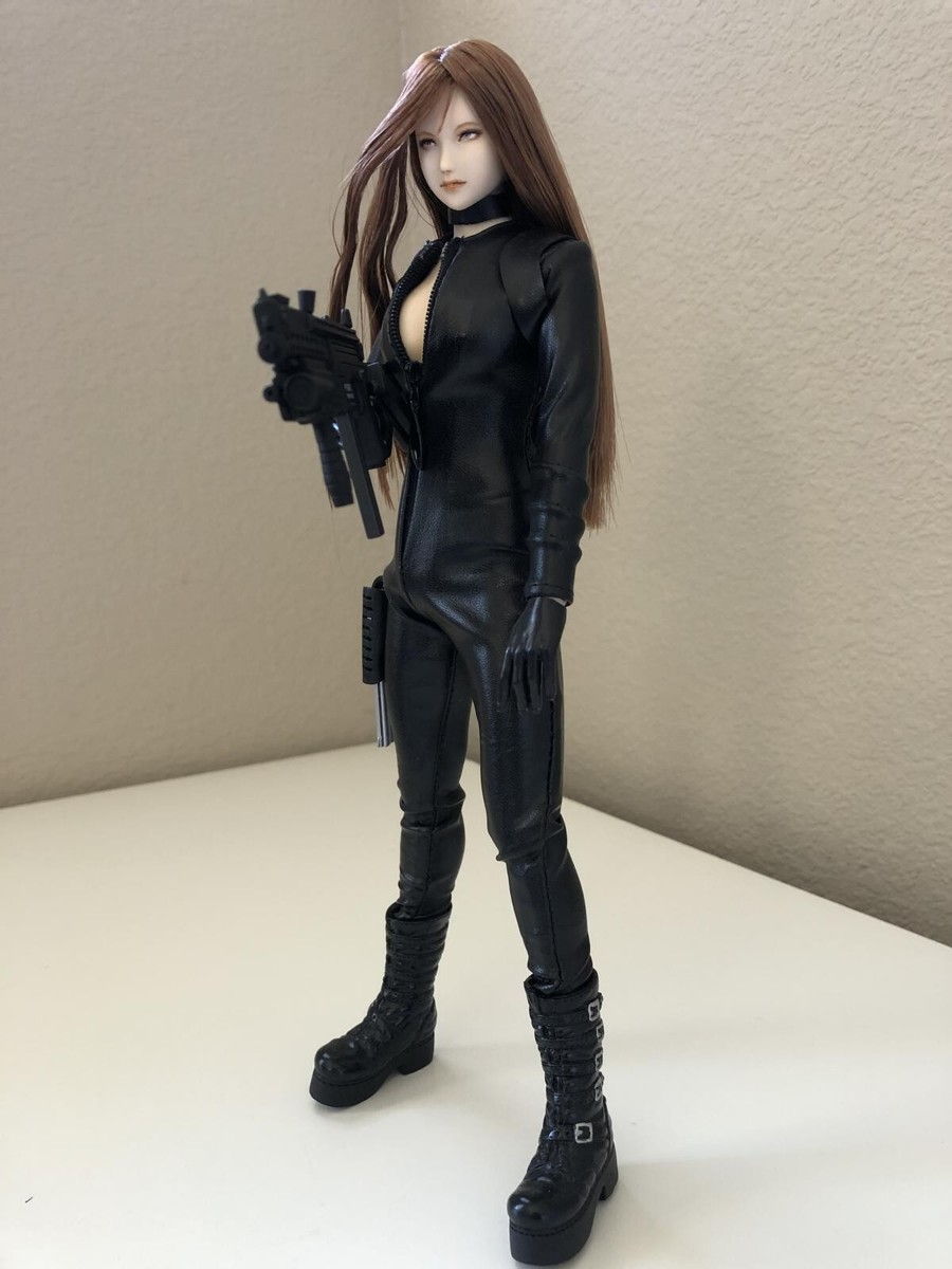 1/6 DOLLSFIGURE CC280 Sexy Punk Clothing Set 1⁄6 Female Suntan White Action Figure Dolls 12\" Middle Big Breasts Super  Flexible Semi-Silicone Body Fit 1:6 Head Sculpt - AliExpress