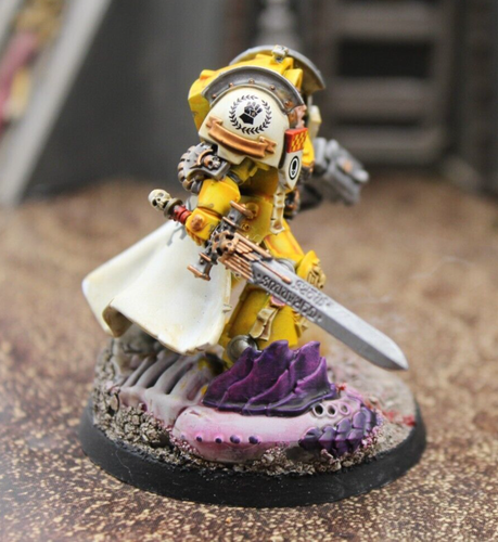 Imperial Fists Captain in Gravis Armor, Studio Painted, ID#1659 - Picture 5 of 7