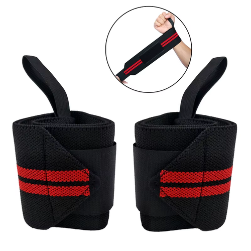 1 Pair Adjustable Bandages Weightlifting Wristbands Wrist Protector Brace Suppor - Picture 2 of 13