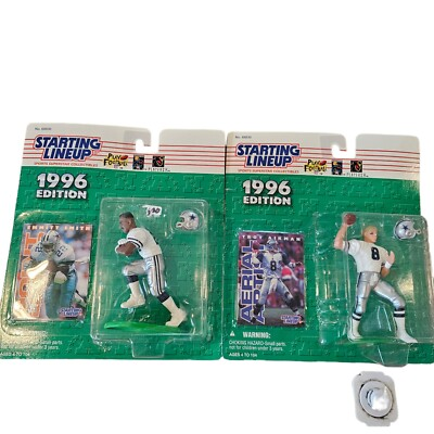 #ad #ad Starting Lineup 96 Dallas Cowboys Figures Troy Aikman Emmitt Smith $29.99