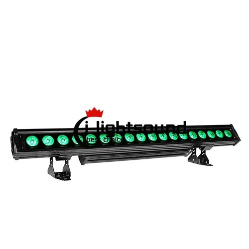 4 piezas/lote 18*18W RGBWAUV 6 en 1 DMX LED Barra de Lavado de Pared Tira de Luz Club Show IP65 - Imagen 7 de 13