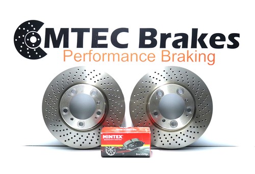 Porsche 911 3.4 3.6 Carrera 4 996 97-05 Front Drilled Only Brake Discs & Pads - Picture 1 of 3