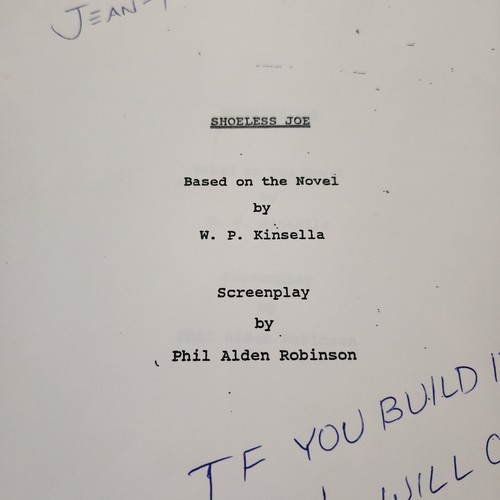 Shoeless Joe Field of Dreams Signed Film Script Dwier Brown Final Screen Play - Picture 4 of 12