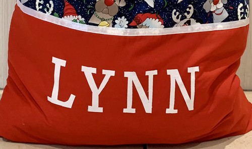 PERSONALISED NAME CHRISTMAS / SANTA SACK / PRESENT SACK - Reindeer Doggies - - Picture 4 of 4