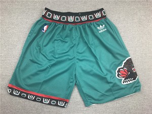 New-Vancouver-Grizzlies-Green-Shorts-Men-039-s-Pants-Stitched-Size-S-XXL-NWT