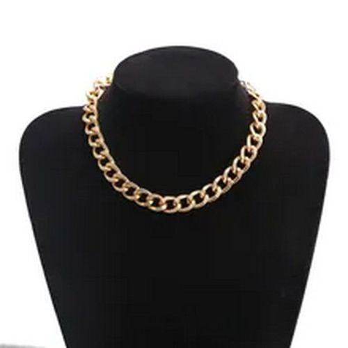 Chains Collars Classic Plain Necklace Women Jewelry Circle Decors Necklaces 1pc - Picture 6 of 30