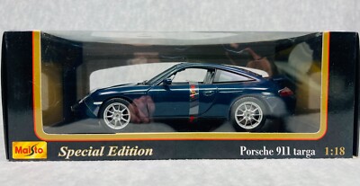 🇩🇪🇩🇪Maisto Special Edition PORSCHE 911 TARGA Dark Blue 1