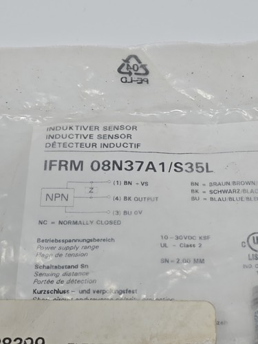 Baumer IFRM 08N37A1/S35L 10-30 VDC(8mm Dia)2mm Range INDUCTIVE PROXIMITY SENSOR - Picture 2 of 7