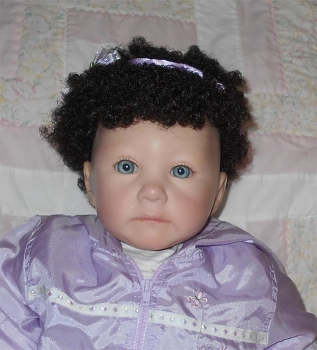 Global Unisex HARMONY Doll Wig SIZE 15/16 DARK BROWN AFRO Partial Cap CB NWT - Picture 2 of 7