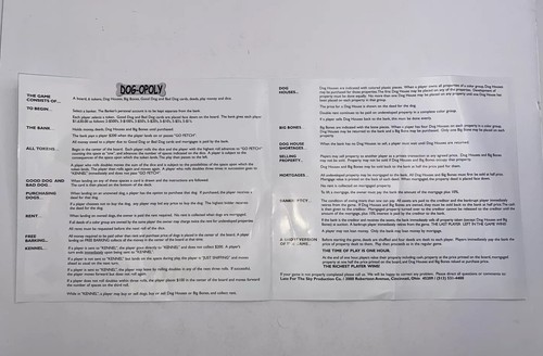 DOG-OPOLY Board Game - VG Condition 100% Complete - Late for the Sky Dog Lovers - Picture 7 of 12