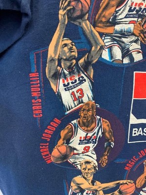 Vintage 1992 USA Basketball Dream Team T Shirt L Nutmeg Athletic
