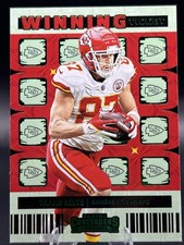 2022 Panini Contenders Travis Kelce Silver Winning Ticket #WT-TKE Chiefs