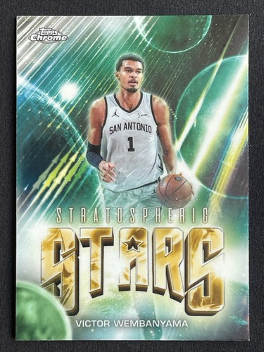 Victor Wembanyama 2025-26 Topps Chrome Update Stratospheric Stars #ST-17 -V4