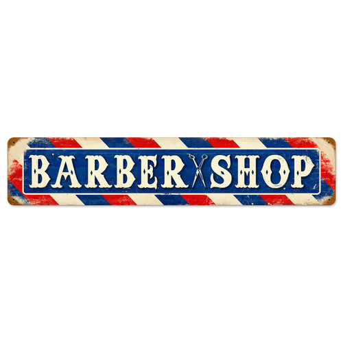 Friseursalon Vintage Schild Blechschild - Bild 1 von 1