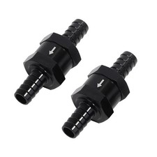 38 Fuel Check Valve One Way Inline Non Return Diesel Gasoline Black 10mm 2pcs 38 Fuel Check Valve One Way Inline Non Return Diesel Gasoline Black 10mm 2pcs