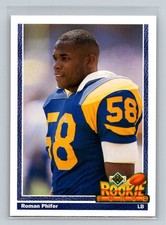1991 Upper Deck Rookie Force #642 Roman Phifer Los Angeles Rams Football Card. rookie card picture
