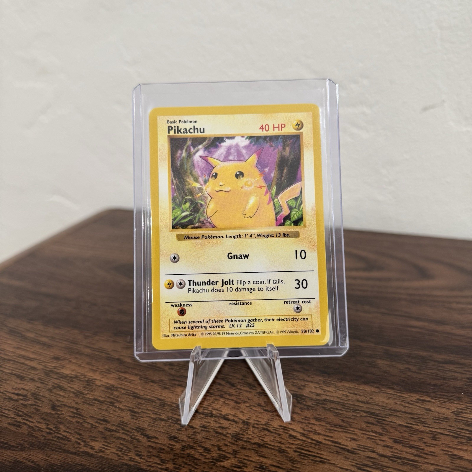 Pikachu 1999 Pokemon Game #58 Shadowless (Yellow Cheeks) Price