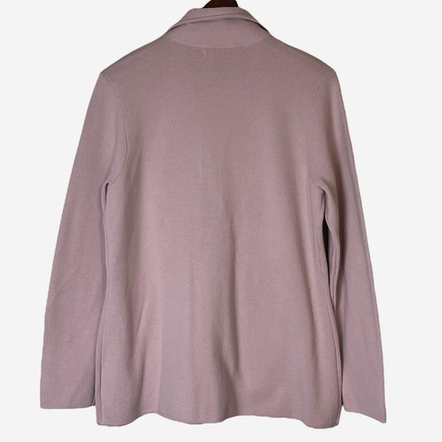 Chaps Cardigan Blazer Womens L Large Blush Pink Knit Cotton Blend Icon NEW - Picture 5 of 10