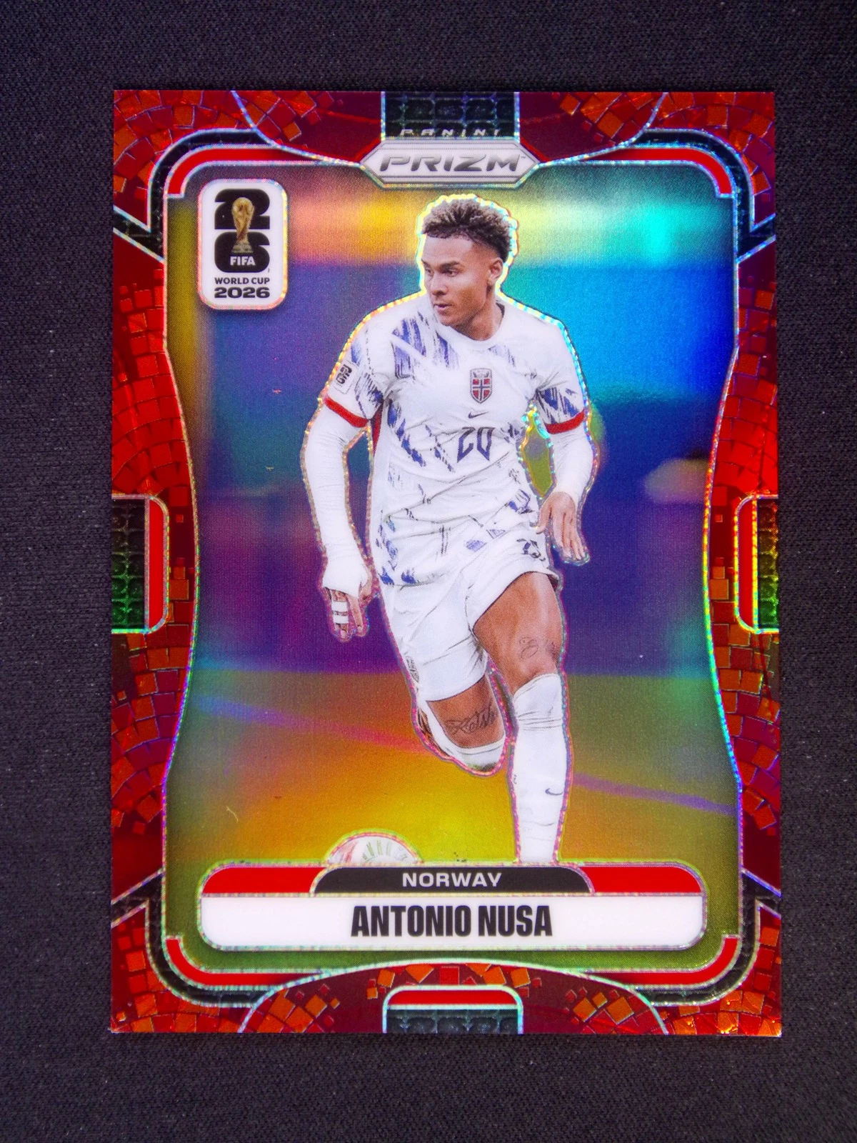 2026 Prizm FIFA World Cup Antonio Nusa #326 Maple Leaf Prizms /86