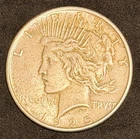 1925-P Peace Silver Dollar - 90% US Coin, No Reserve #945