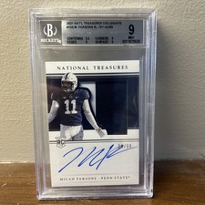 2021 National Treasures Collegiate MICAH PARSONS Rookie Patch Auto RPA 29/99