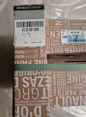 2x Genuine Renault Rear Brake Discs Solid Coated 260mm Megane MK4 432000166R - Picture 1 of 4