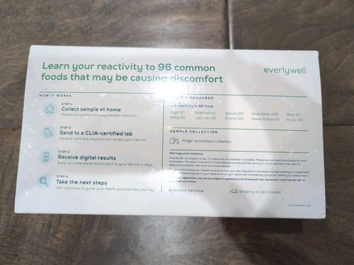 EverlyWell Food Sensitivity Home Kit Test Brand New - EXP 10/2026 - Picture 3 of 3