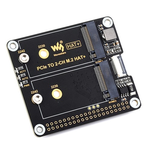 1X( for 5 Dual Channel PCIe to M.2 Expansion Board NVMe SSD HAT+ Standard8975 - Afbeelding 5 van 9