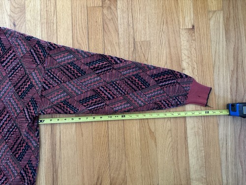 Vintage Neiman Marcus Men’s Sweater Size XL 90’s Made In USA Geometric Pattern - Picture 14 of 20