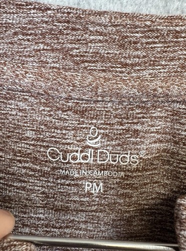 Cuddl Duds Cardigan Wickelpullover PM Petite Medium Dark Oak Heather Gürtel hell - Bild 3 von 10