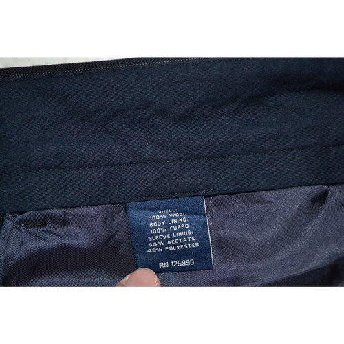 48066 Lauren Ralph Lauren Traje Chaqueta 44 L Hombres Lana 2 Piezas Pantalones 40 x 30 - Imagen 9 de 11