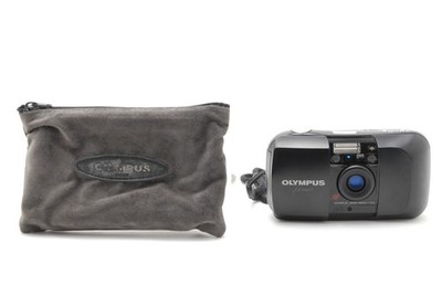 [MINT w/Case] Olympus mju Black AF Point & Shoot 35mm Film Camera From JAPAN