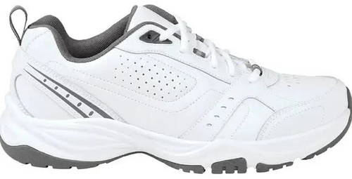 Zapato deportivo Kirkland Signature para hombre, blanco/gris (10,5) - Imagen 2 de 8