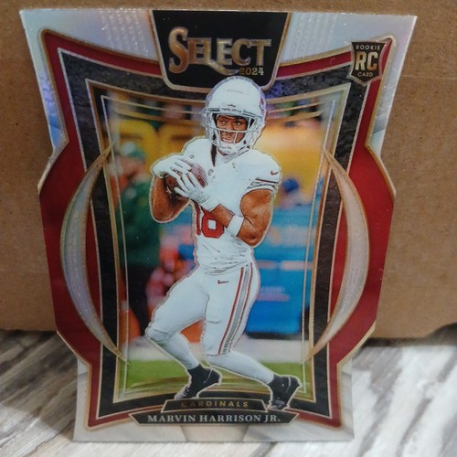 2024 Select Marvin Harrison Jr. Concourse Silver Prizm Die Cut Rookie CARDINALS - Picture 2 of 6