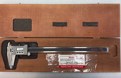 Starrett # 721-12/300 Digital Caliper, 0-12''/0-300Mm Range, in wooden case