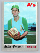1970 TOPPS #502 ROLLIE FINGERS A'S