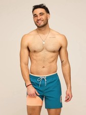 Chubbies The Rusty Cobalts 7" Classic Lined Swim Trunk W/ Liner - Large - NWT