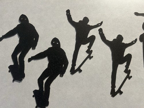 Skateboarding Birthday Banner Cutout Decorations - Picture 4 of 4