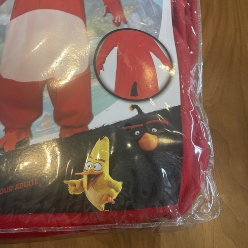 RUBIES Angry Birds RED Adult Costume Hooded Jumpsuit Medium M One size HTF NEW✨ - Picture 6 of 8