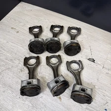 1996-2000 BMW S52 Engine Piston and Connecting Rod Set of 6 E36 M3 Z3M OEM